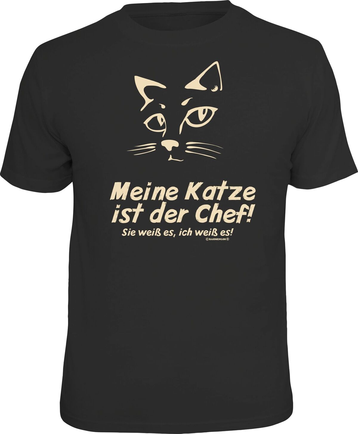 Fun T-Shirt - Meine Katze ist der Chef!