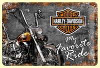 Blechschild - Harley Davidson My Favourite Ride 