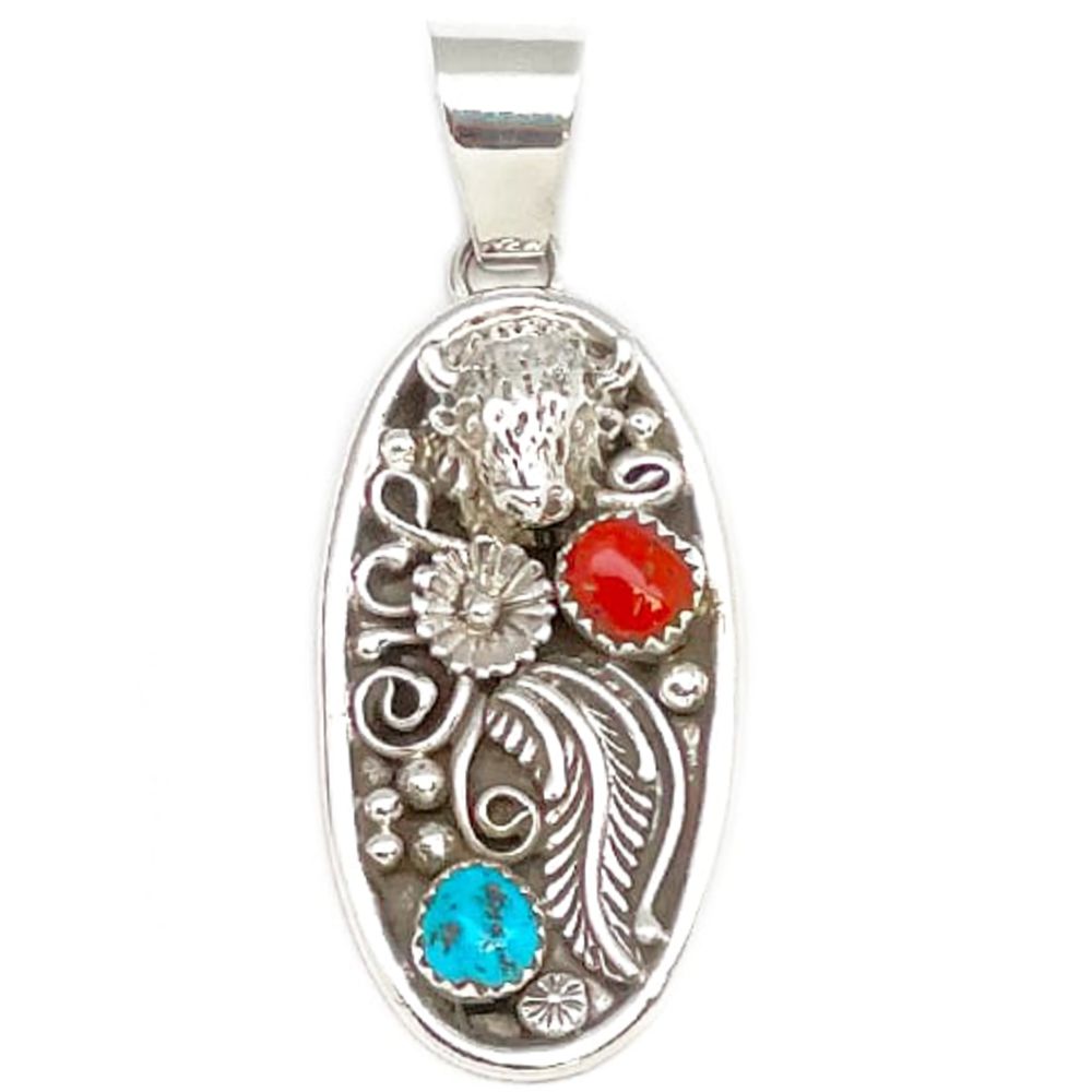 Kettenanhänger aus Sterling Silber - Buffalo Spirit Ornaments