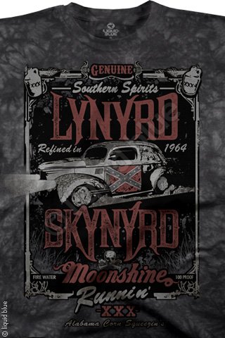 Liquid Blue T-Shirt - Lynyrd Skynyrd - Moonshine Runnin