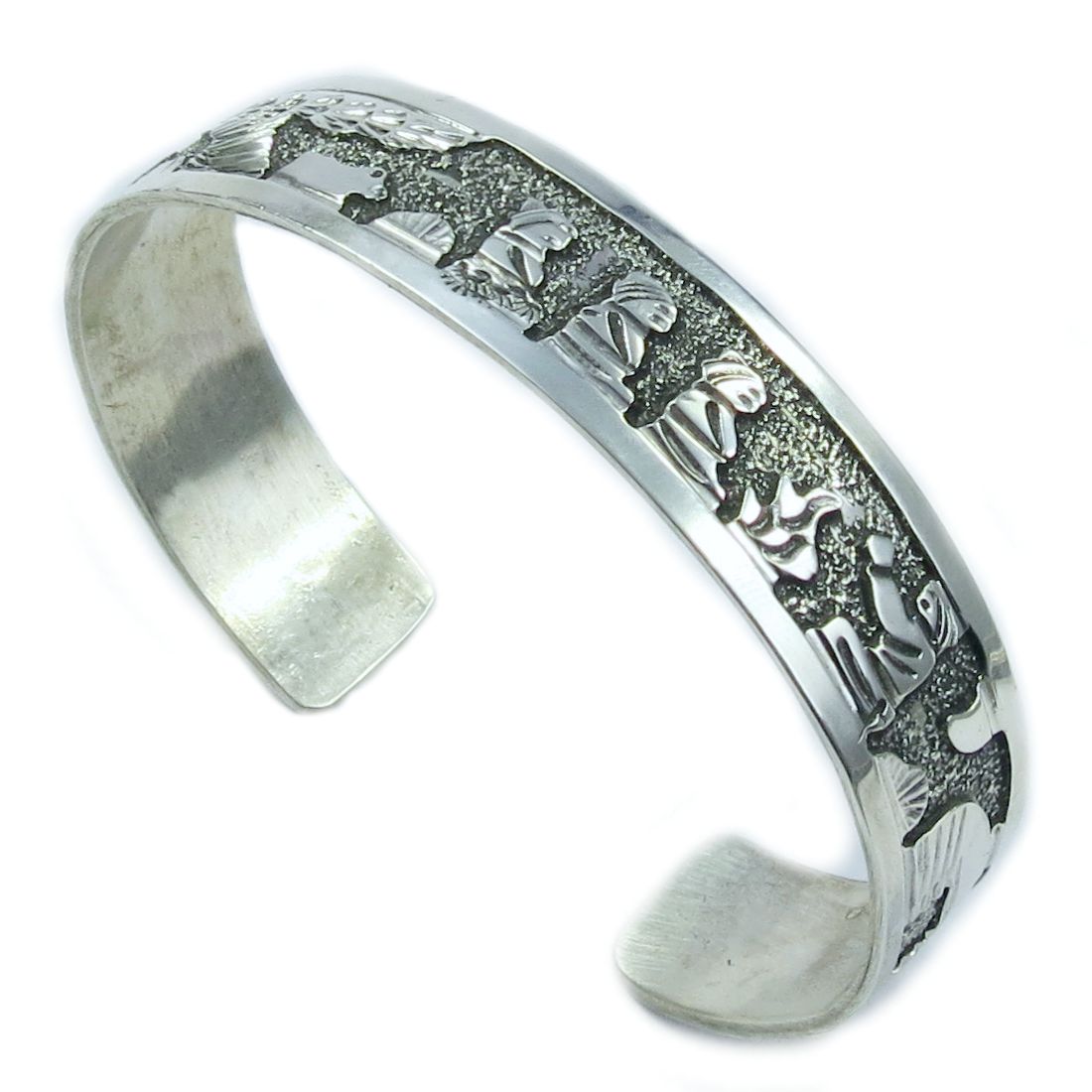 Armspange für Damen aus Sterling Silber - Begay´s Silver Storyteller II