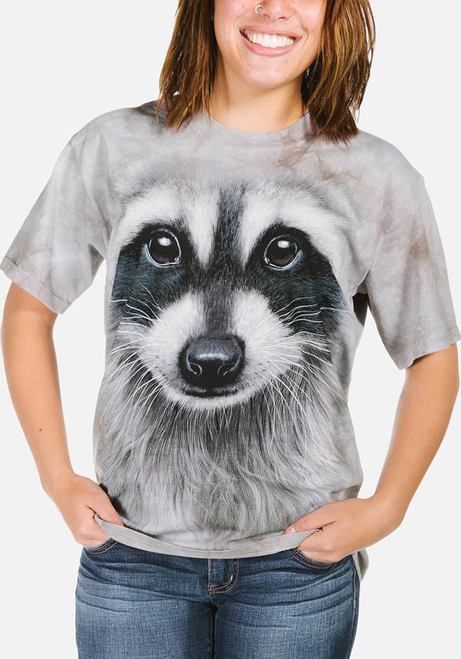 The Mountain T-Shirt - Racoon Face