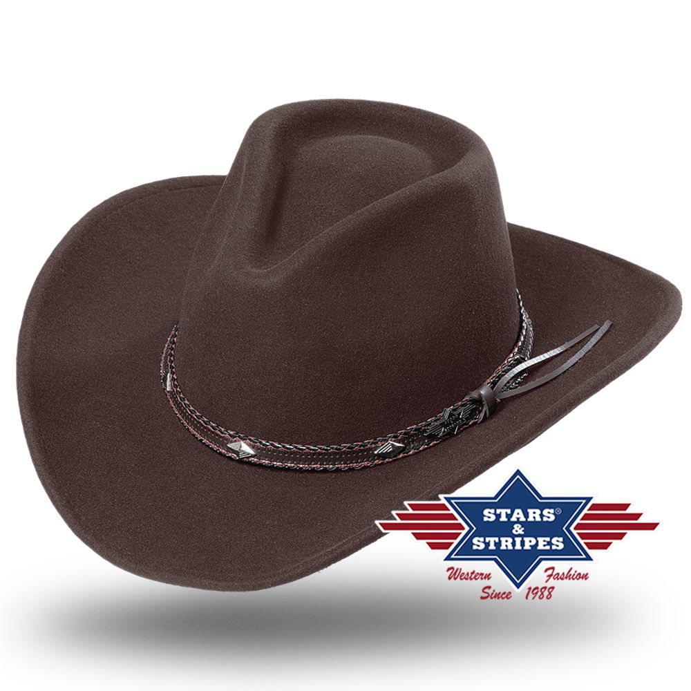 Westernhut von Stars & Stripes - Dallas, Braun