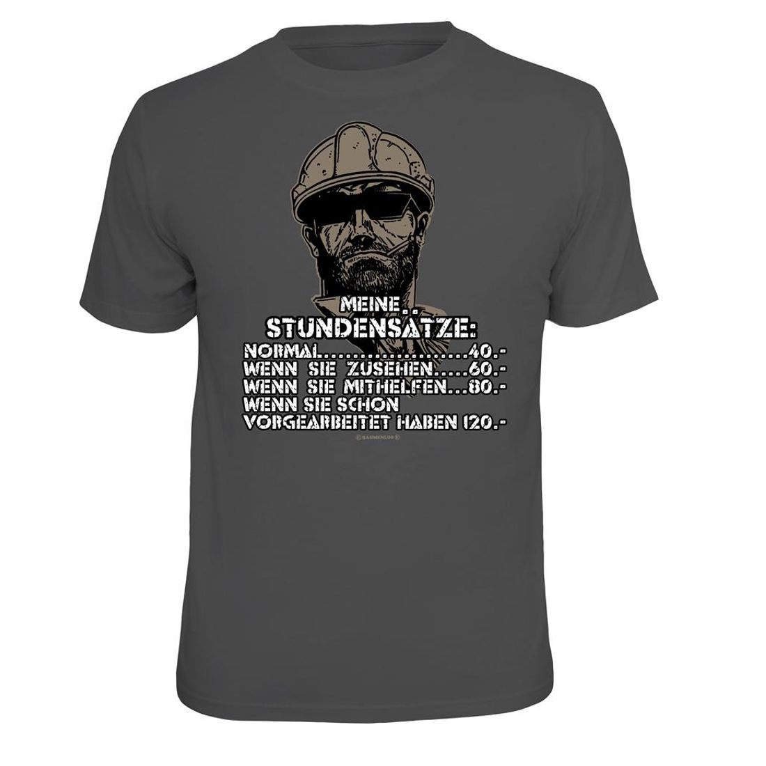 Fun T-Shirt - Meine Stundensätze