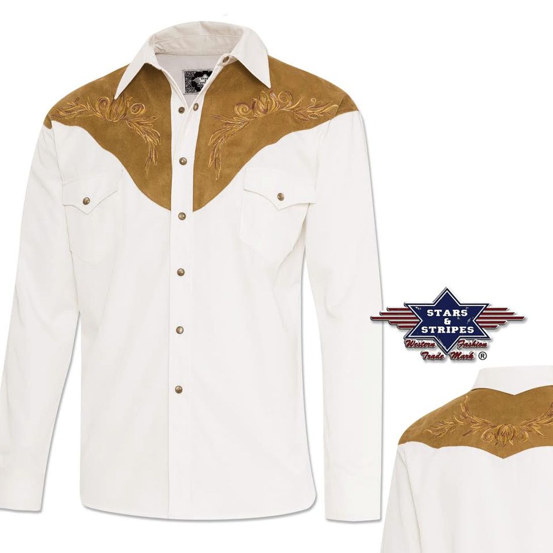 Reduziert - Westernhemd von Stars & Stripes - Boston, Größe XL