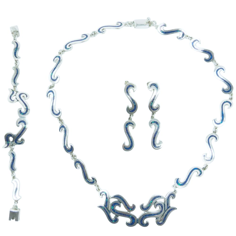 Indianerschmuck-Set - Maya- & Aztekenschmuck aus Sterling Silber - Tasco Aztec Soul