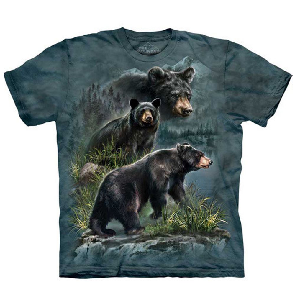 The Mountain T-Shirt - Three Black Bears