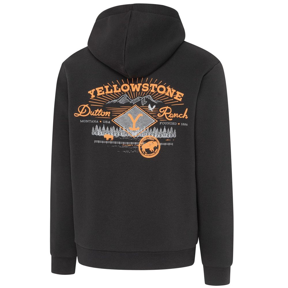 Western Unisex Hoodie - Yellowstone Collection - Dutton Ranch