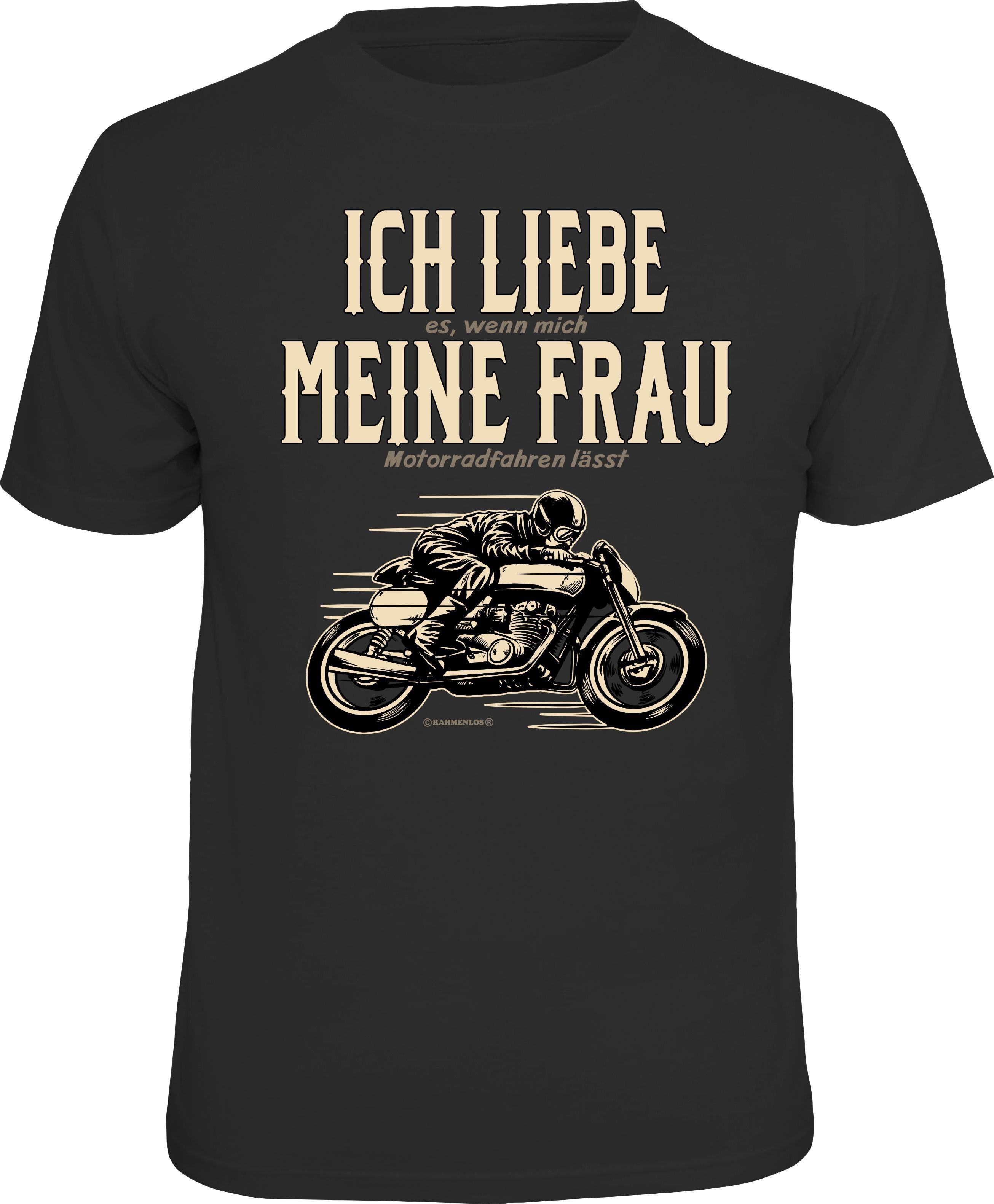 Reduziert - Fun T-Shirt - Biker - Ich liebe meine Frau, Größe 2XL
