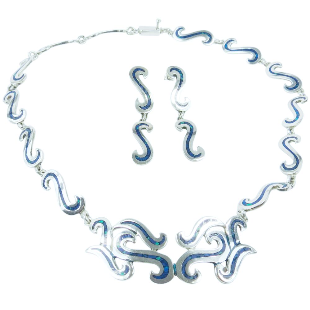 Indianerschmuck-Set - Maya- & Aztekenschmuck aus Sterling Silber - Tasco Aztec Soul