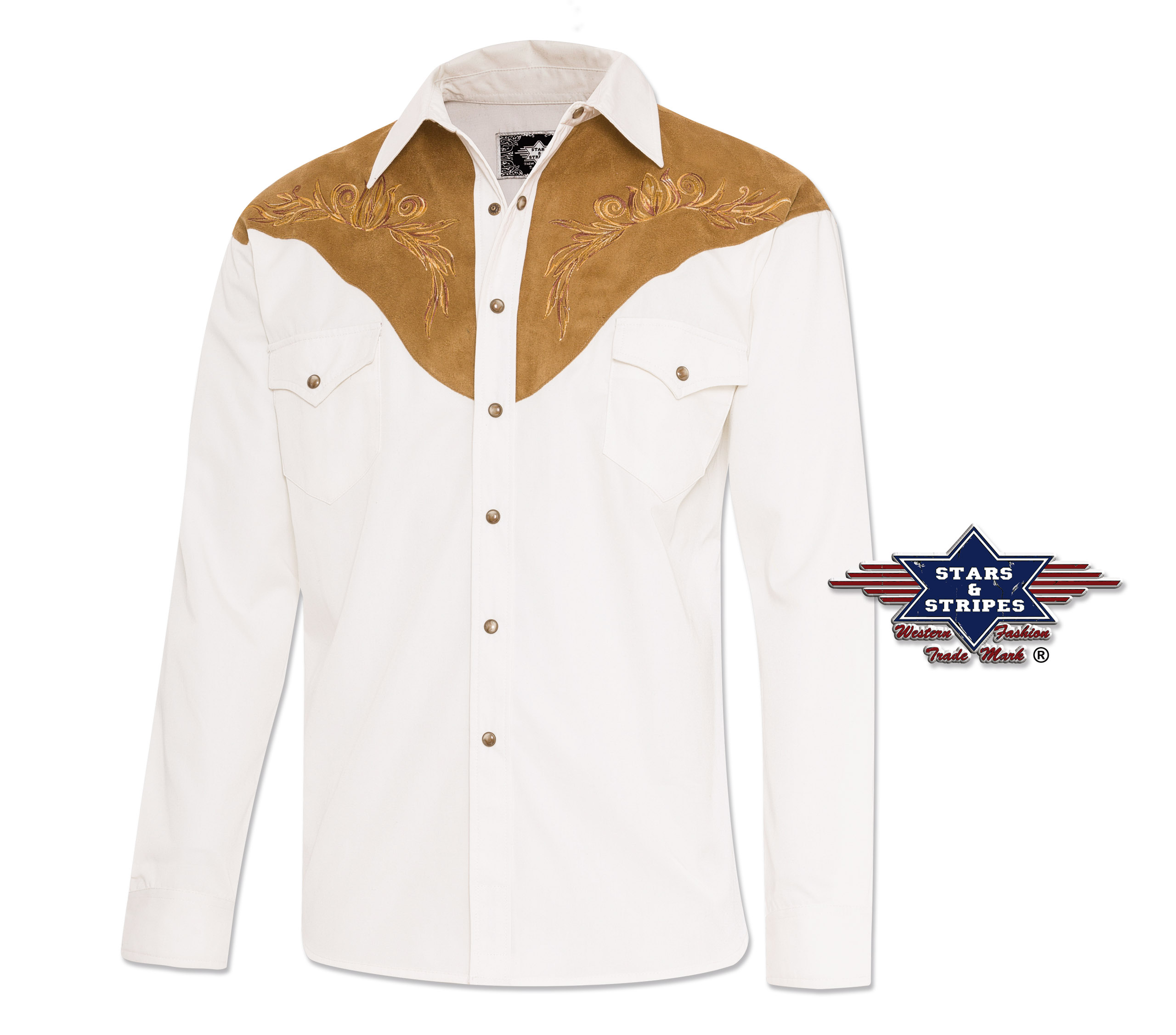 Reduziert - Westernhemd von Stars & Stripes - Boston, Größe 2XL