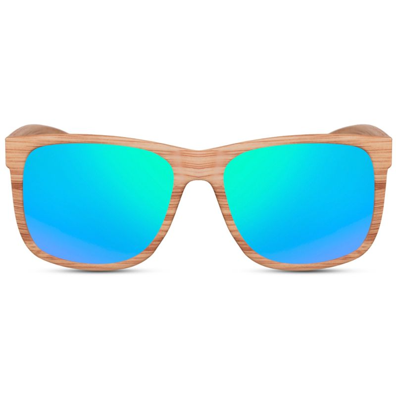 Wayfarer Sonnenbrille, blau verspiegelt