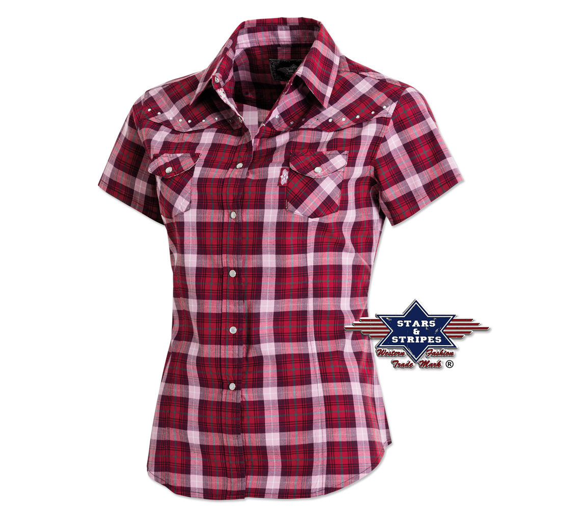 Reduziert - Westernbluse von Stars & Stripes - Doreen, Größe L