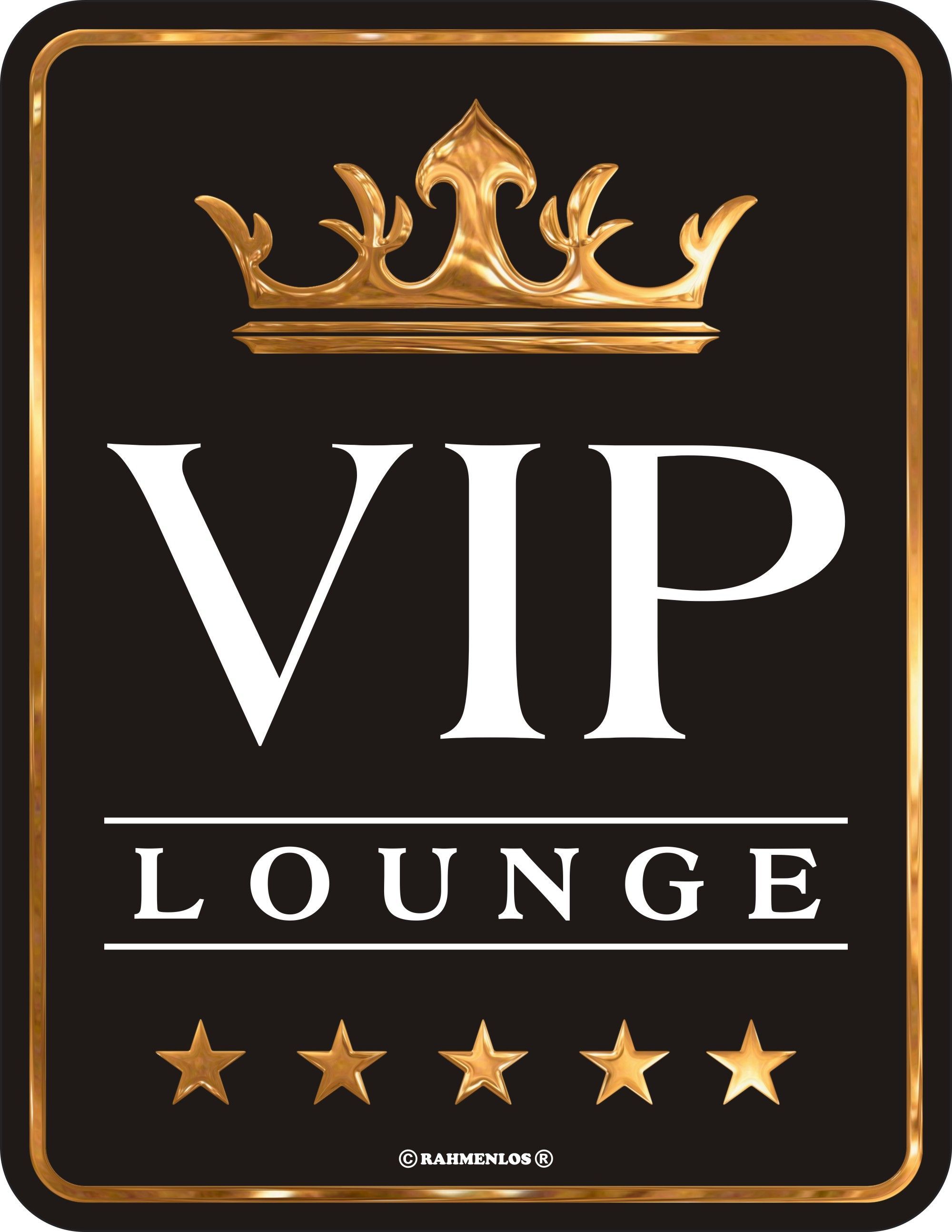 Blechschild - VIP Lounge II