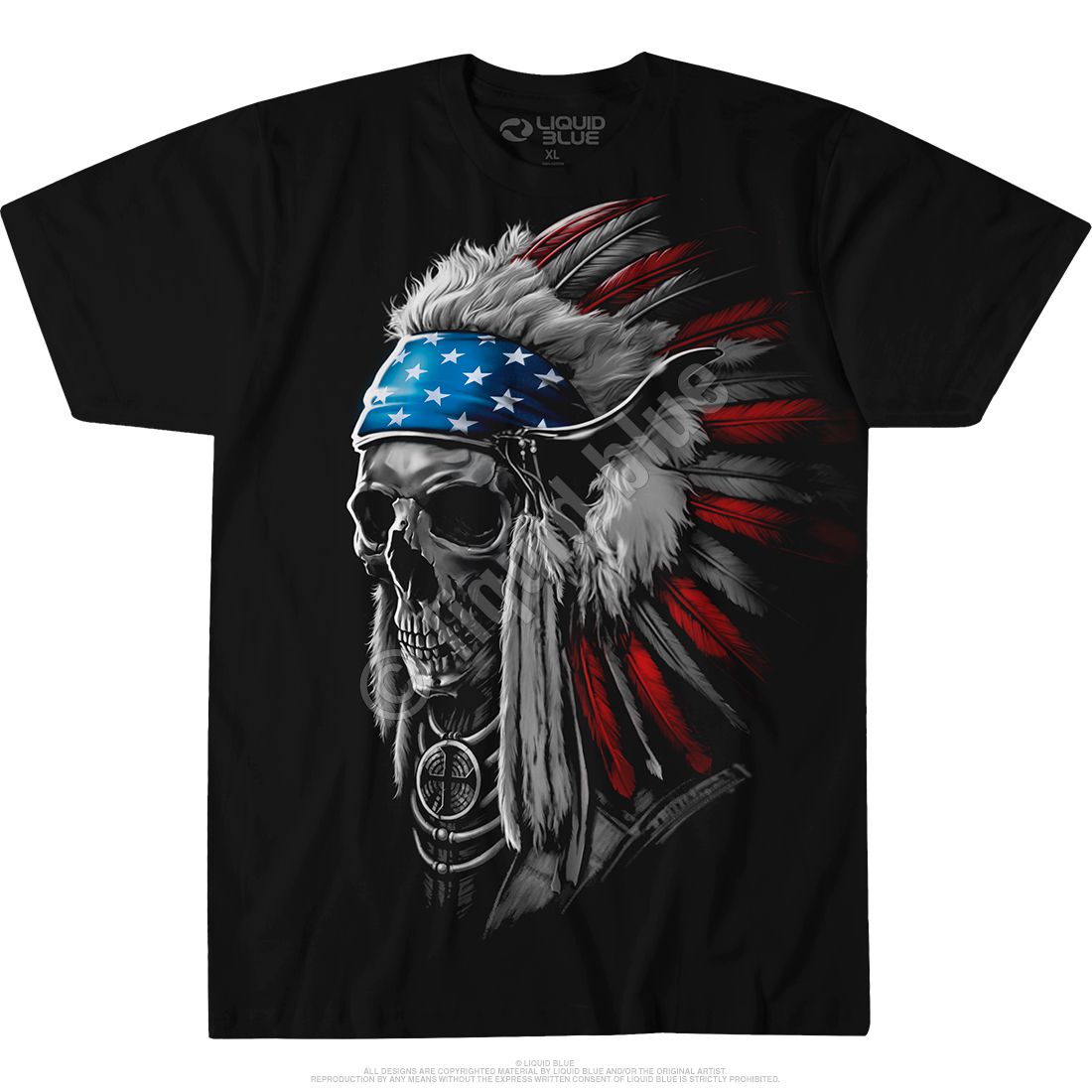 Liquid Blue T-Shirt - Indianer - USA Chief