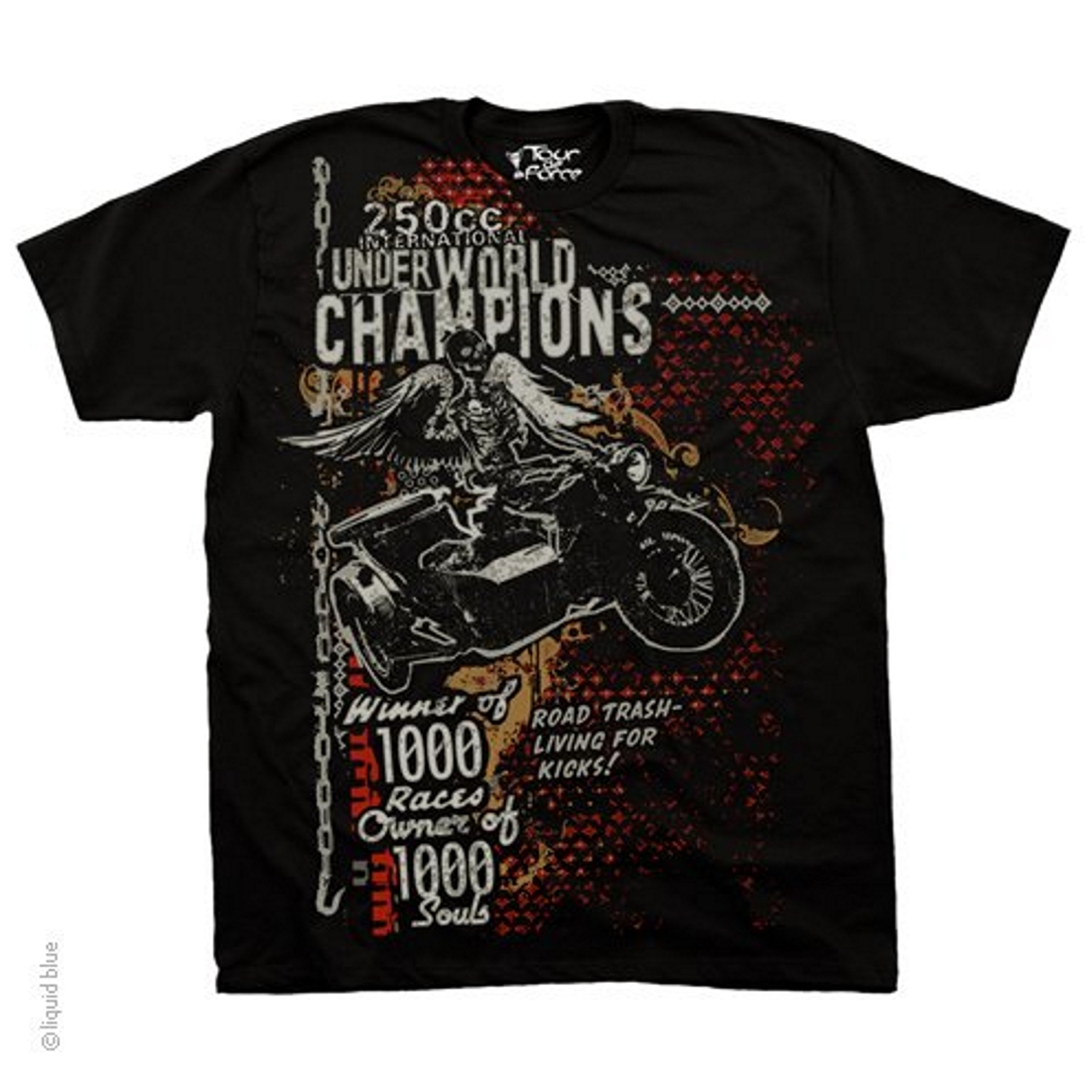 Liquid Blue T-Shirt - Biker - Underworld Champions