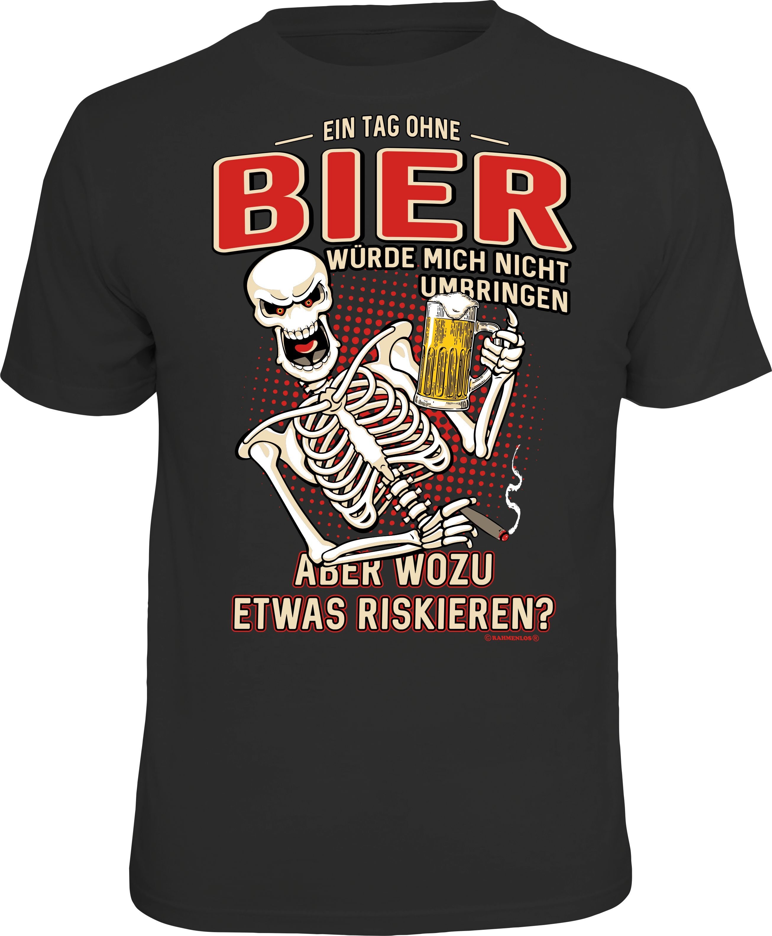 Fun T-Shirt - Bier - Ein Tag ohne Bier