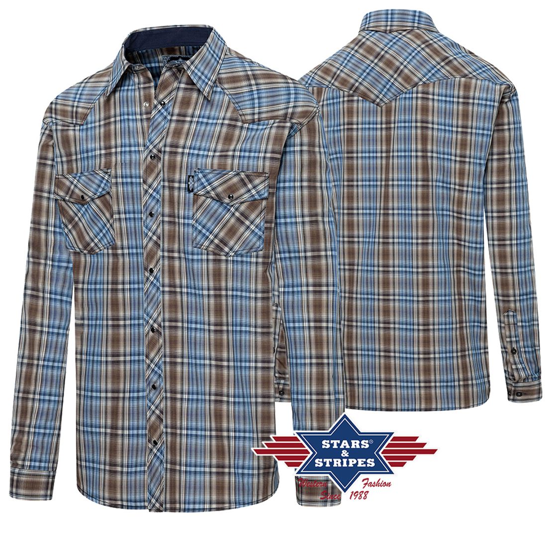 Reduziert - Westernhemd von Stars & Stripes - Arizona, Größe 2XL