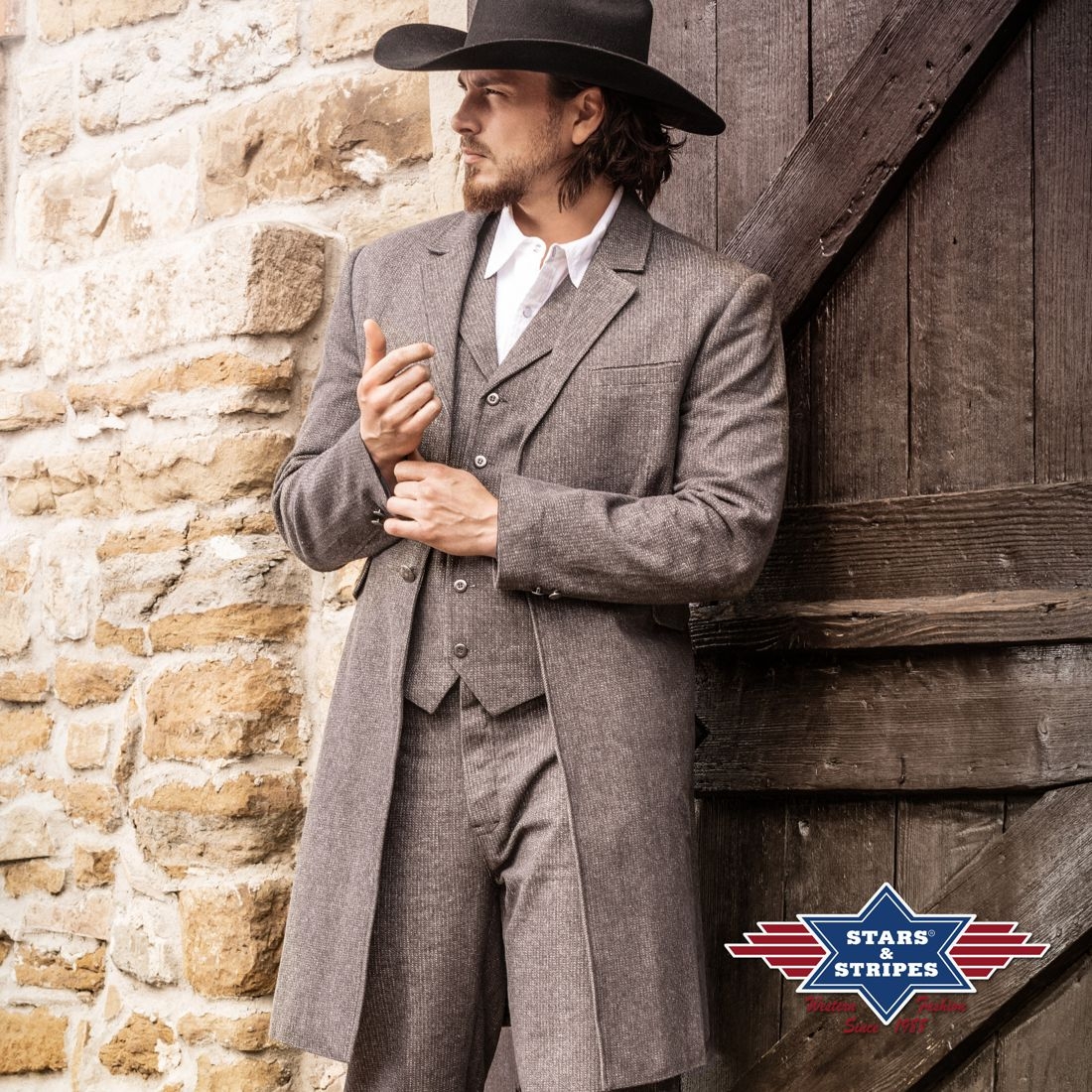 Reduziert - Western Hose von Stars & Stripes - Fargo, Old Style, Bundweite 32 inch / 81 cm