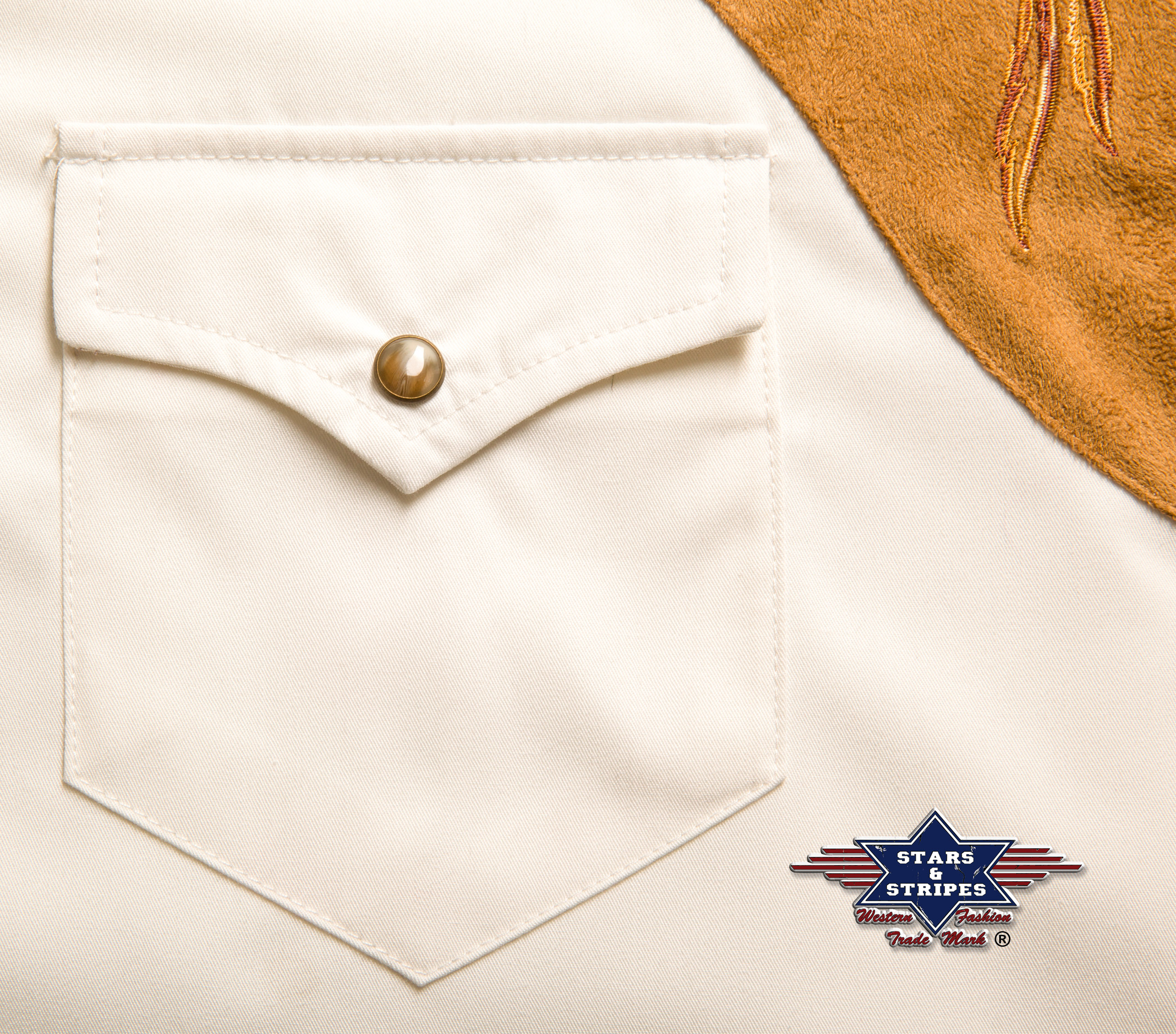 Reduziert - Westernhemd von Stars & Stripes - Boston, Größe 2XL