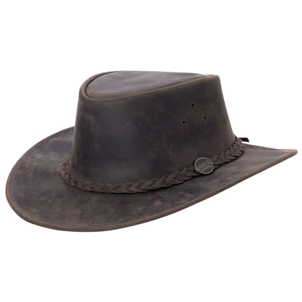 Knautschbarer Barmah Westernhut - Bushie Stringer Dri-Hide, Braun