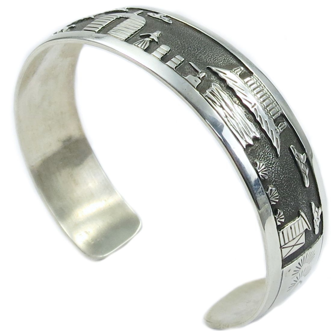 Armspange für Damen aus Sterling Silber - Silver Storyteller V