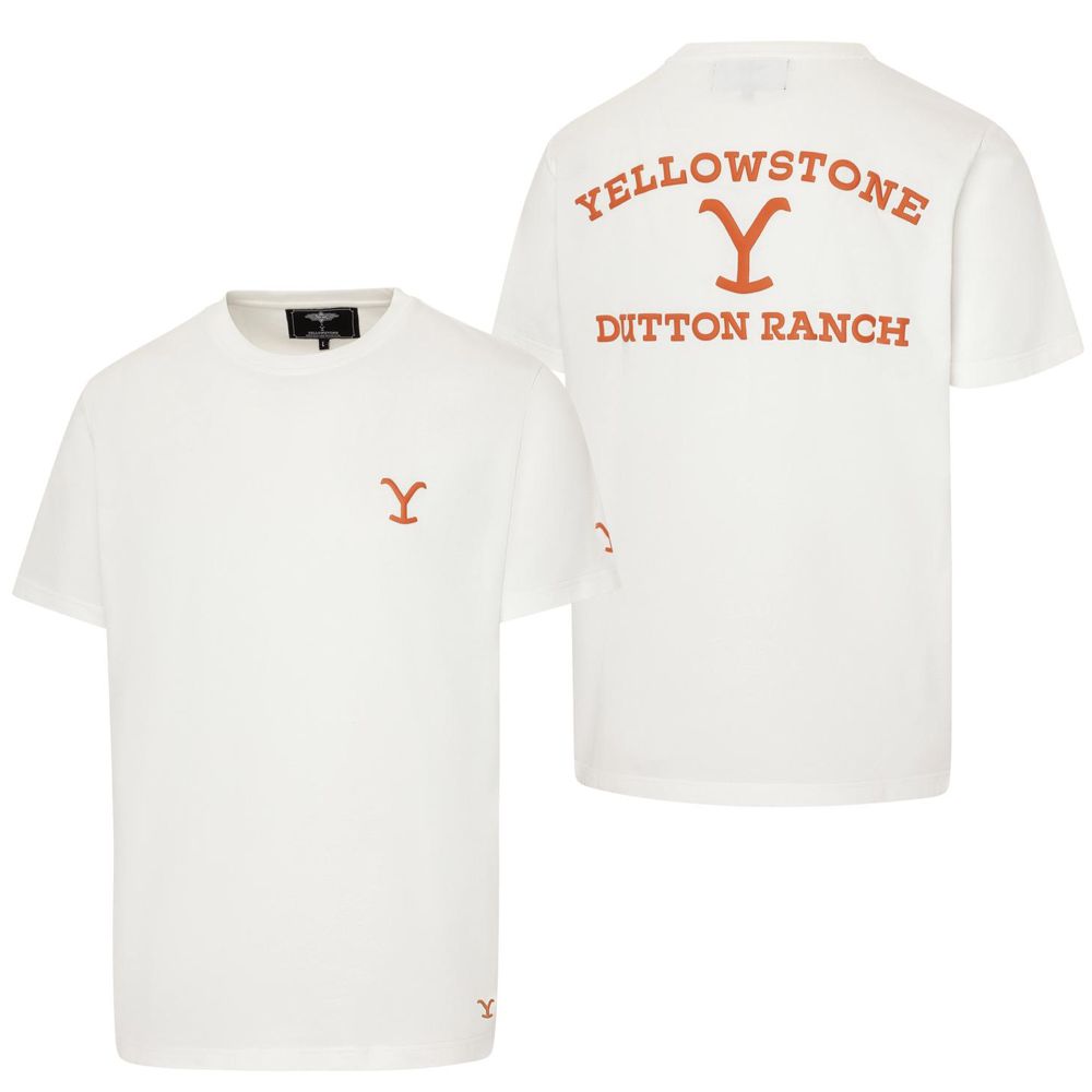 Western Unisex T-Shirt - Yellowstone Collection - Dutton Ranch Brand, Beige