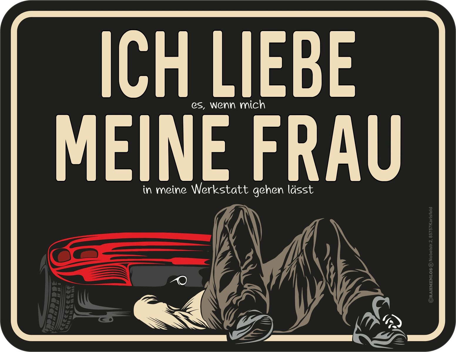 Blechschild - Ich liebe meine Frau