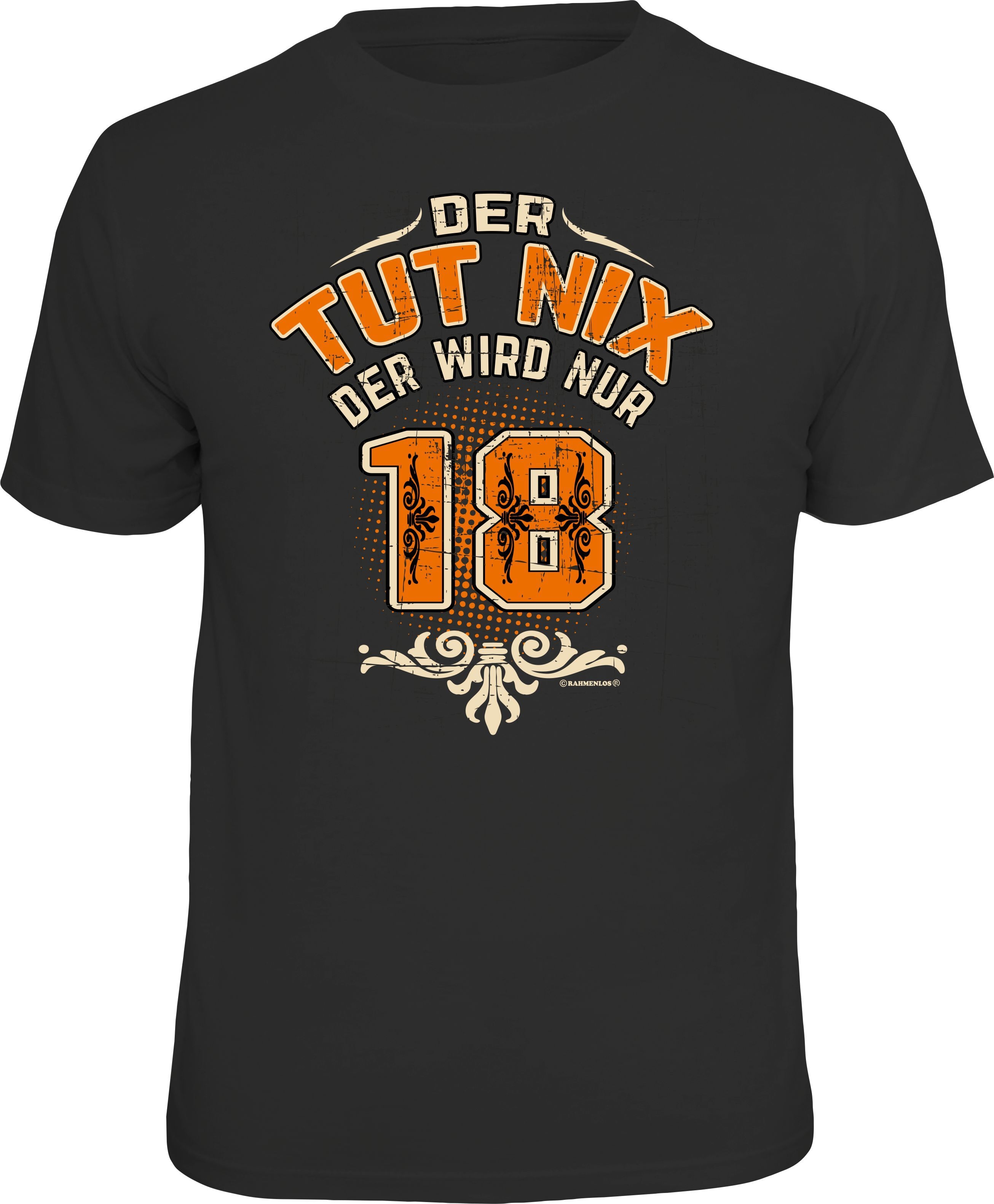 Fun T-Shirt - Geburtstag - Der tut nix, der wird nur 18