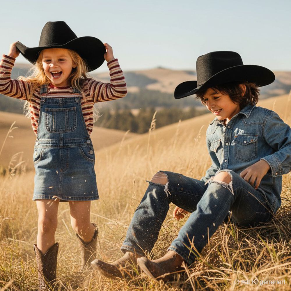 Formstabiler Fauxfelt Westernhut für Kinder - Jasper, Jr.