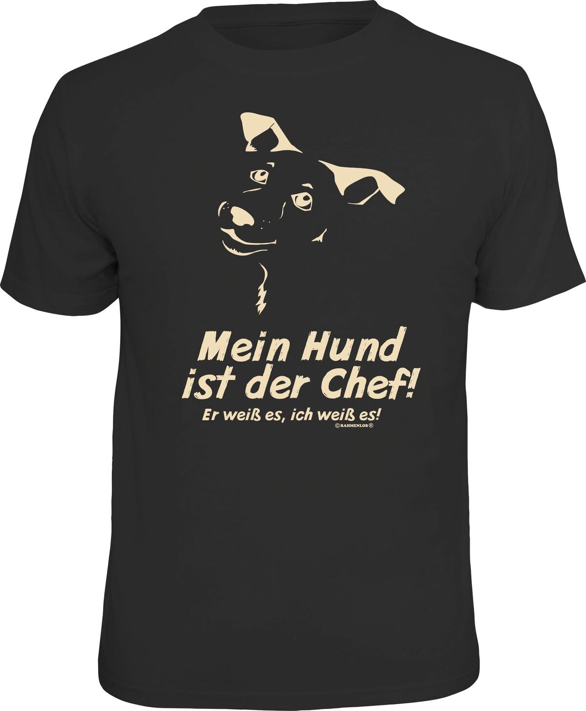 Fun T-Shirt - Mein Hund ist der Chef!