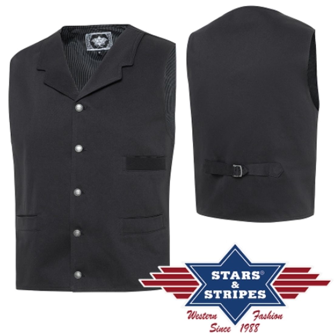 Reduziert - Weste von Stars & Stripes - Earp, Old Style, Größe 3XL