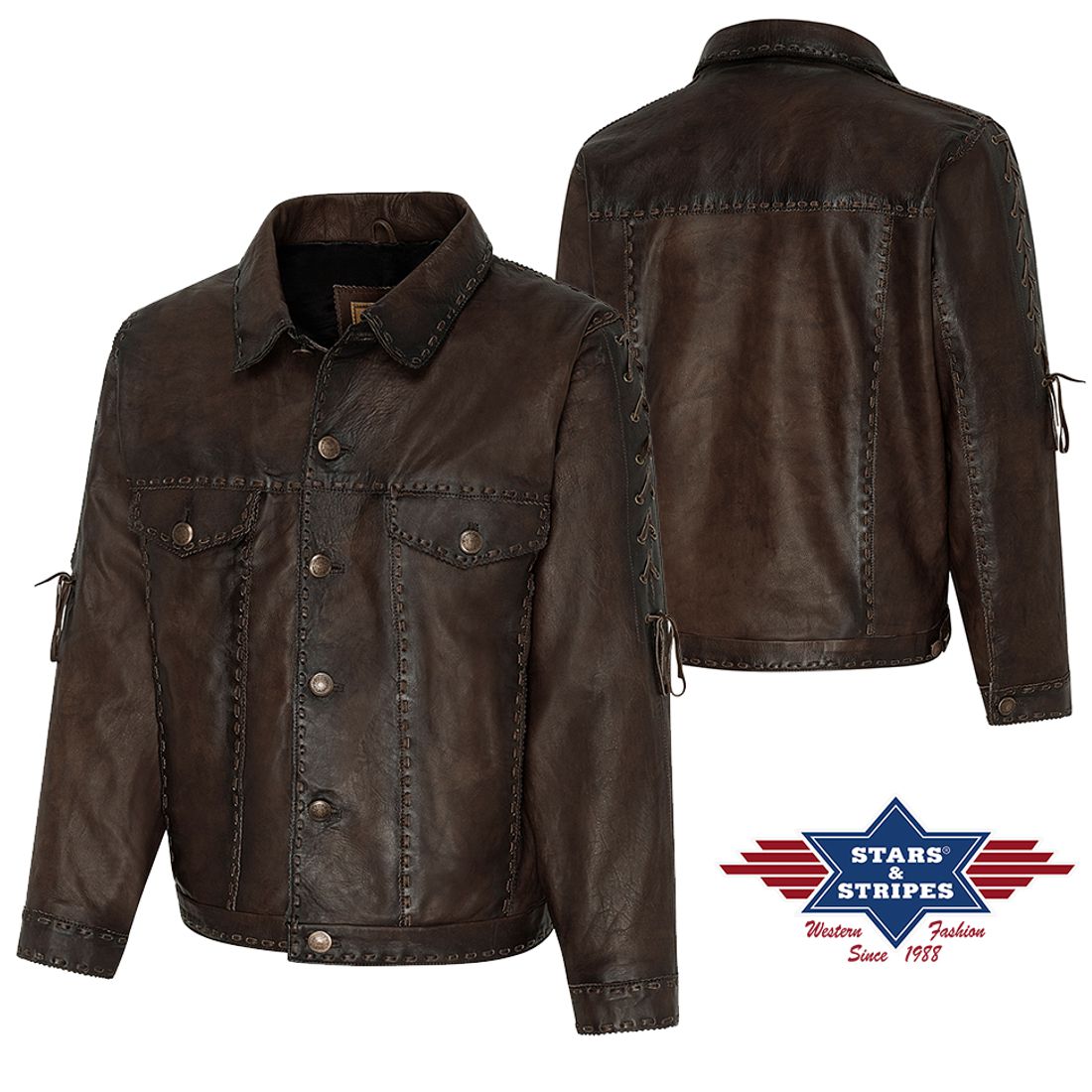 Reduziert - Lederjacke für Herren - Rowdy, Größe XL