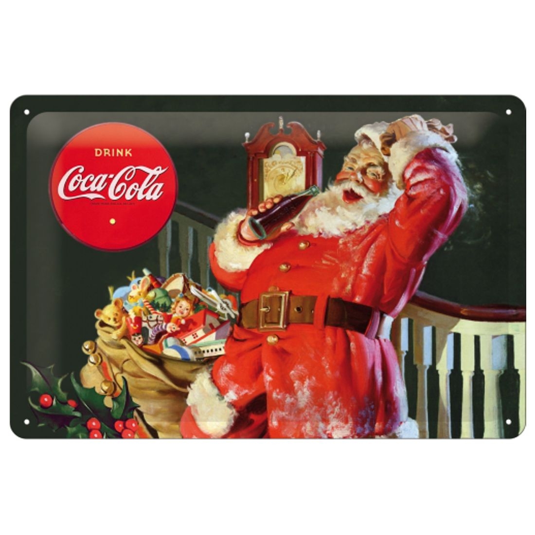 Xmas-Blechschild - Coca Cola - Classic Santa - Special Edition