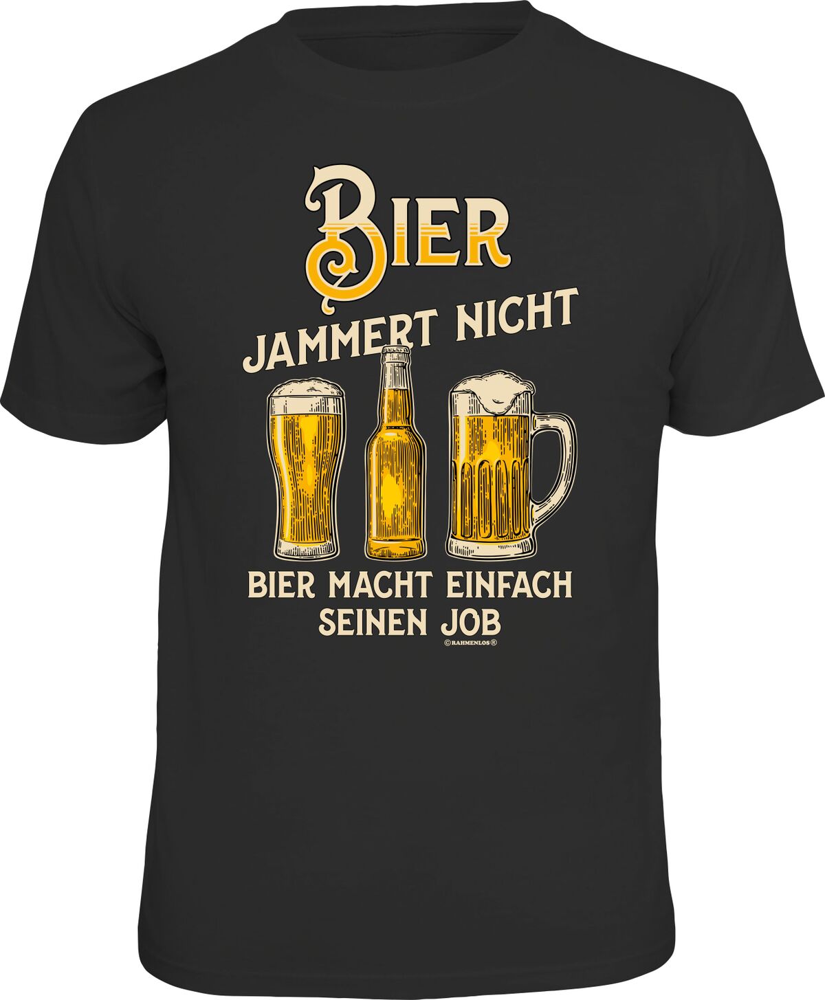Fun T-Shirt - Bier - Bier jammert nicht, .....