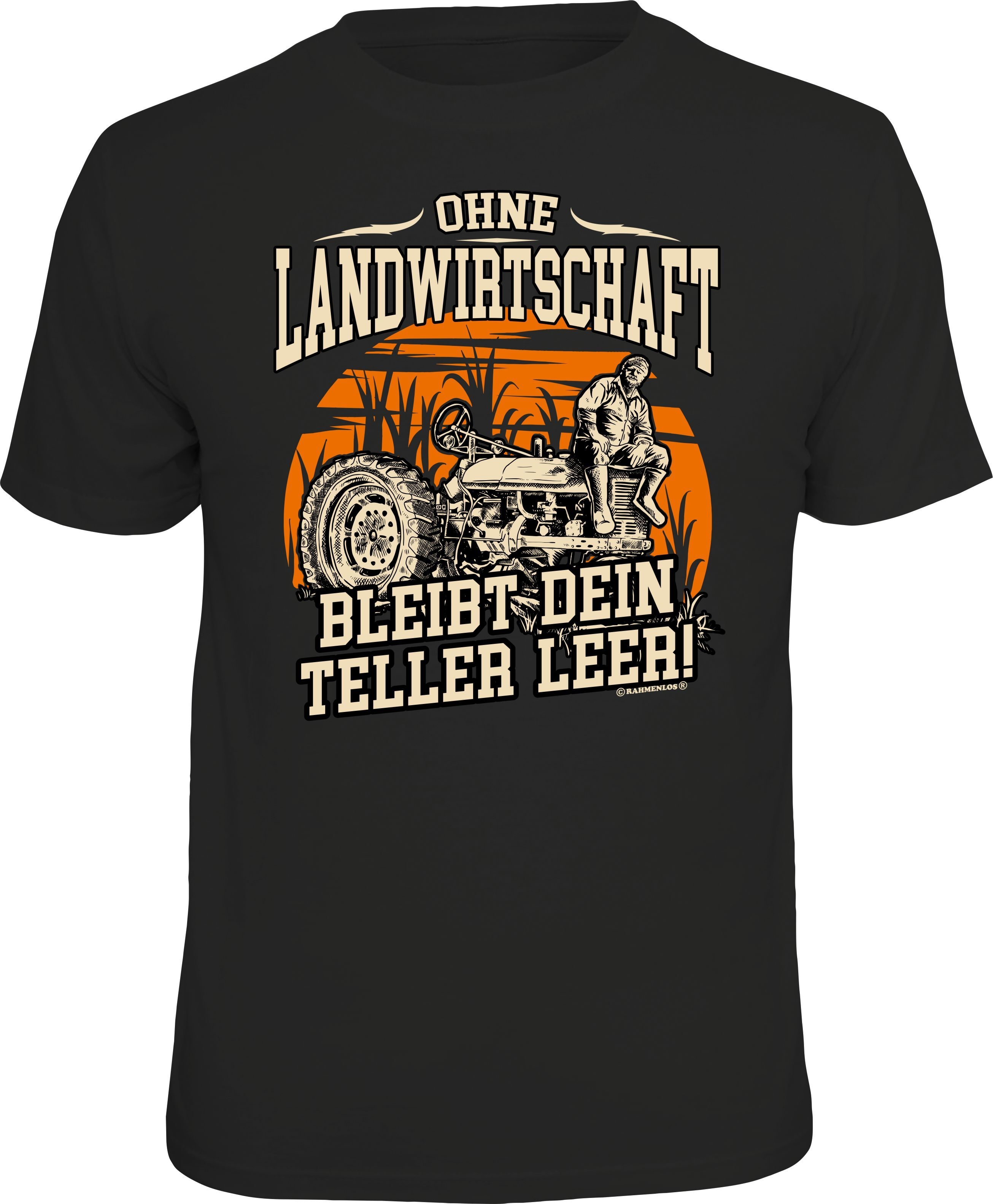 Fun T-Shirt - Ohne Landwirtschaft bleibt der Teller leer!
