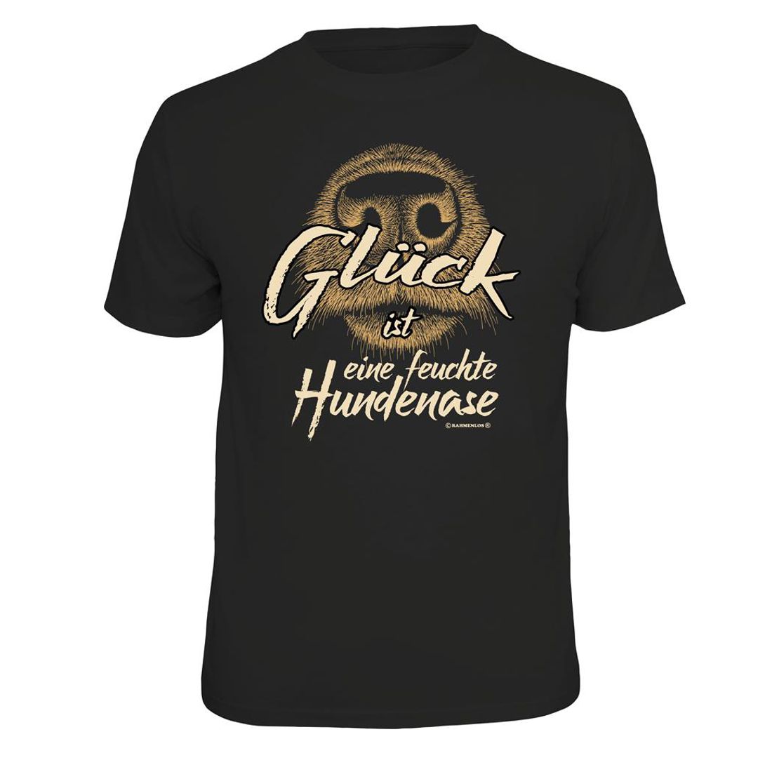 Fun T-Shirt - Glück ist eine feuchte Hundenase